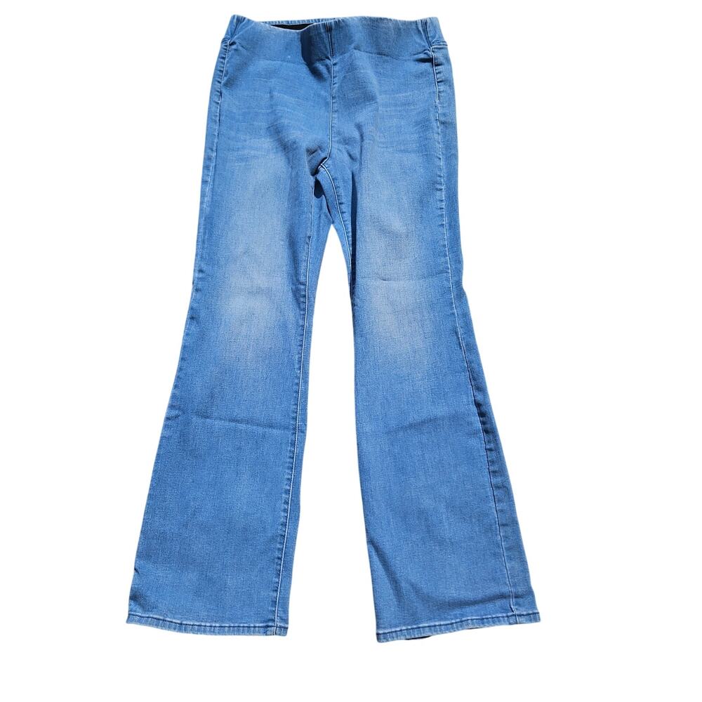 Soft Surroundings Pull On Flare Jeans Medium High Rise Stretch